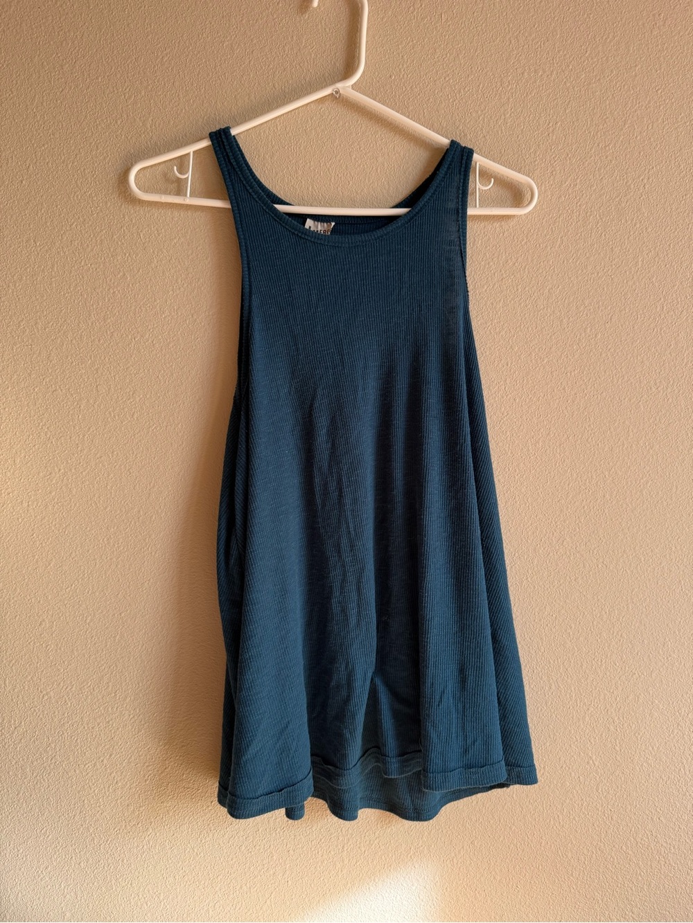Free People Ribbed Tank Top in Teal
